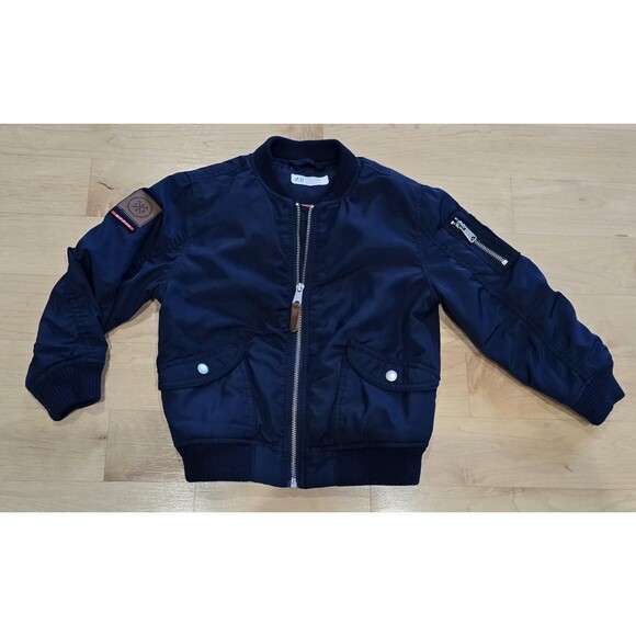 H&M Toddler Bomber Jacket – Sherpa Collar (Size 2-4) - Picture 4 of 13